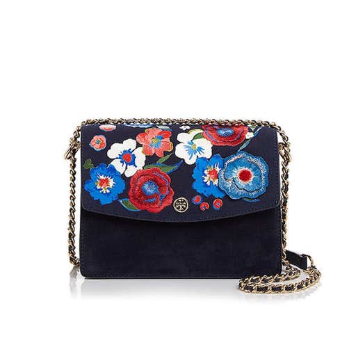 bloomingdales.com, Tory Burch Parker Convertible Embroidered Suede Shoulder Bag
