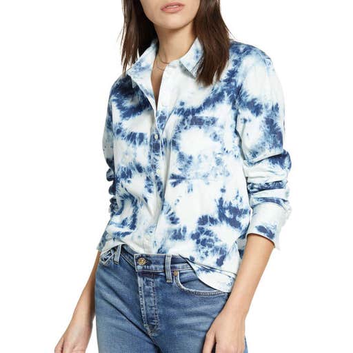 nordstrom.com, Treasure & Bond Tie Dye Button-Up Shirt