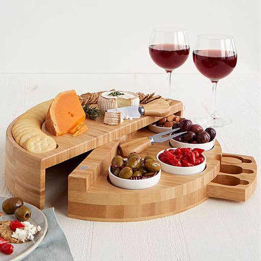 uncommongoods.com, Uncommon Goods Compact Swivel Cheese & Tapas Board