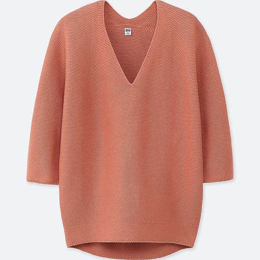 uniqlo.com, Uniqlo 3D Cocoon Silhouette 3/4 Sleeve Sweater