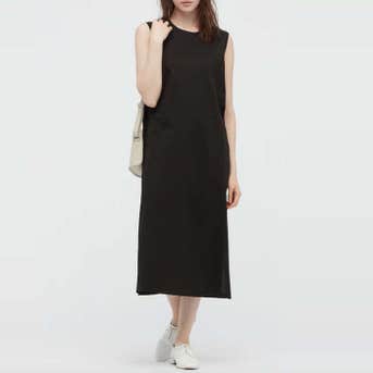 Uniqlo Mercerized Cotton Sleeveless Long Dress