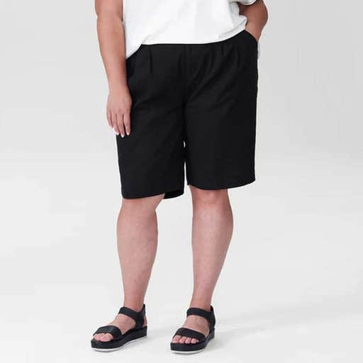 universalstandard.com, Universal Standard Paloma Linen Shorts