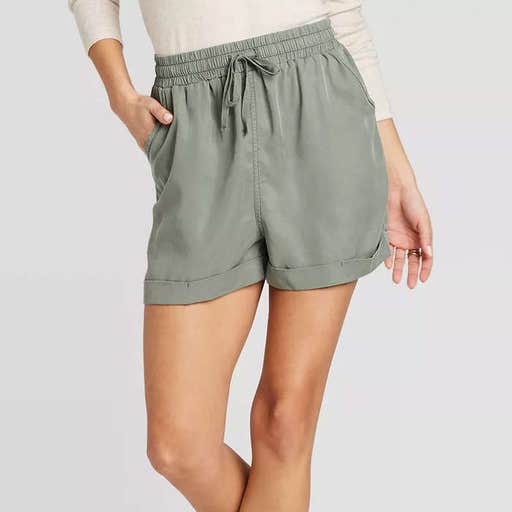 target.com, Universal Thread Mid-Rise Tie-Front Utility Shorts