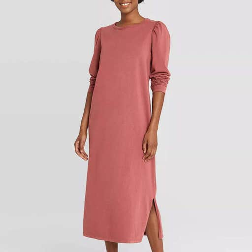 target.com, Universal Thread Puff Long Sleeve T-Shirt Dress