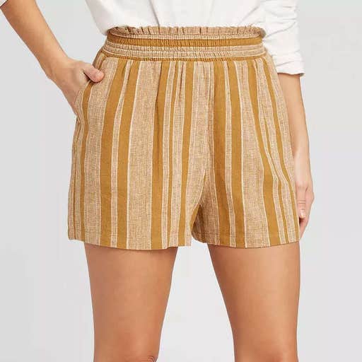 target.com, Universal Thread Striped High-Rise Pull-On Shorts