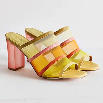 Urban Outfitters Lena Mesh Lucite Heel