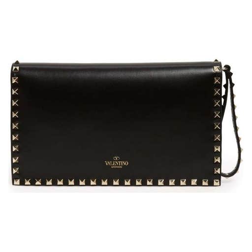 nordstrom.com, Valentino Garavani  Rockstud Leather Flap Clutch