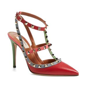 Valentino Italian Pop Sling Leather Pumps
