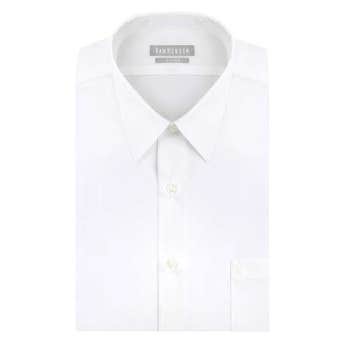 Van Heusen Fitted Poplin Dress Shirt