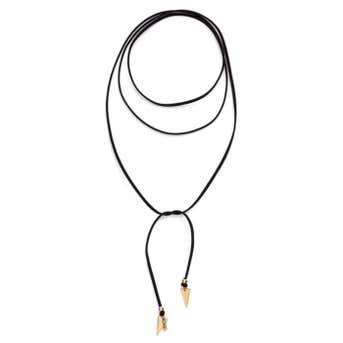 Vanessa Mooney Arrow Faux Suede Lariat Choker