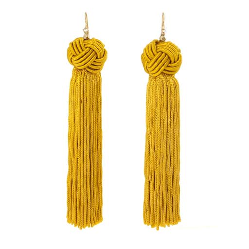 shopbop.com, Vanessa Mooney The Astrid Knotted Tassel Earrings