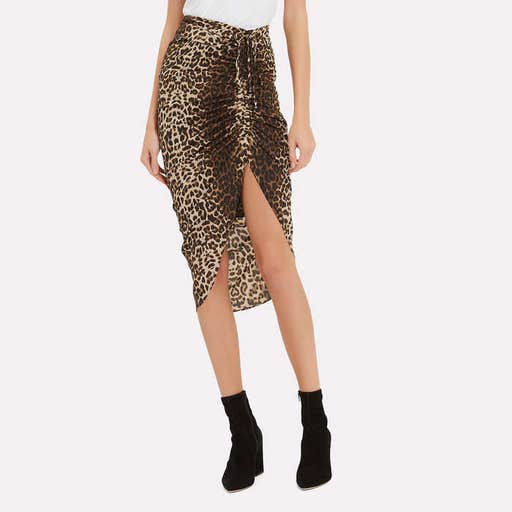intermix.com, Veronica Beard Ari Leopard Skirt