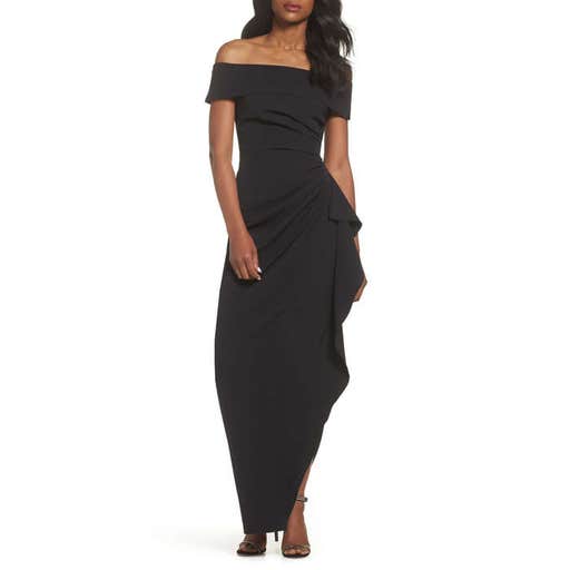 nordstrom.com, Vince Camuto Off the Shoulder Crepe Gown