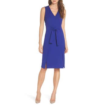 Vince Camuto Scuba Crepe Sheath Dress