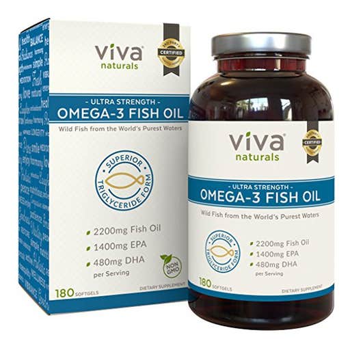 amazon.com, Viva Naturals Ultra Strength Omega-3 Fish Oil Supplements