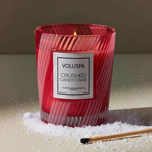 anthropologie.com, Voluspa Crushed Candy Cane Candle
