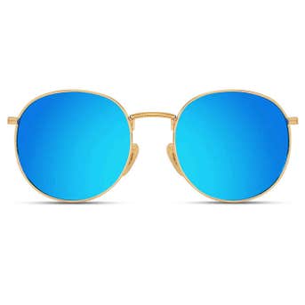 WearMe Pro Reflective Lens Round Sunglasses