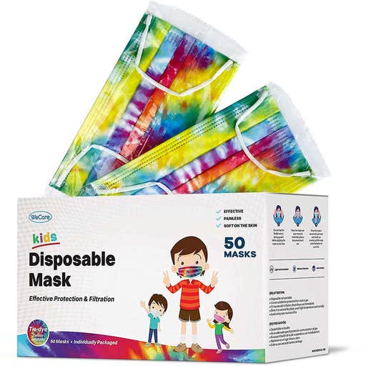 amazon.com, WeCare Disposable Face Masks For Kids