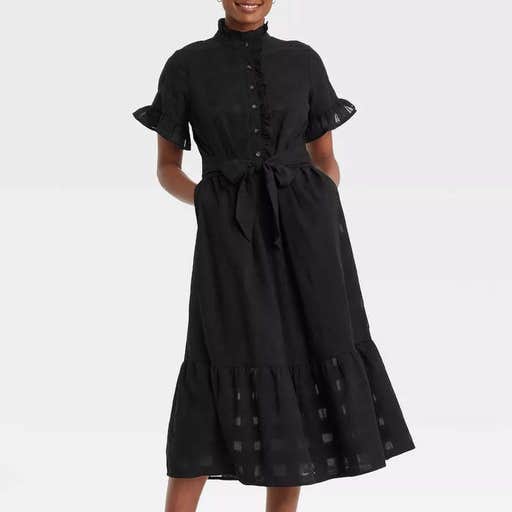 target.com, Who What Wear Ruffle Short Sleeve Dress