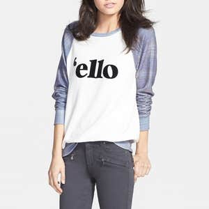Wildfox ’Ello’ Raglan Pullover