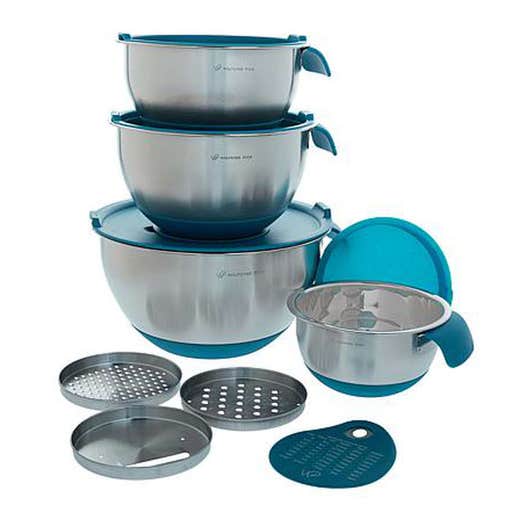 hsn.com, Wolfgang Puck 12-piece Stainless Steel Mixing Bowl Prep Set