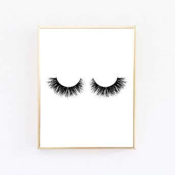 WordsAndConfetti Lashes Print