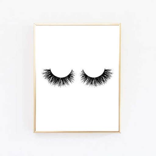 etsy.com, WordsAndConfetti Lashes Print