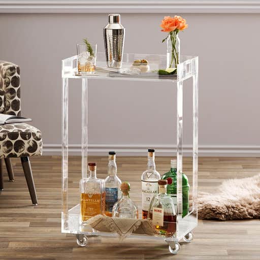 worldmarket.com, World Market Acrylic Bar Cart