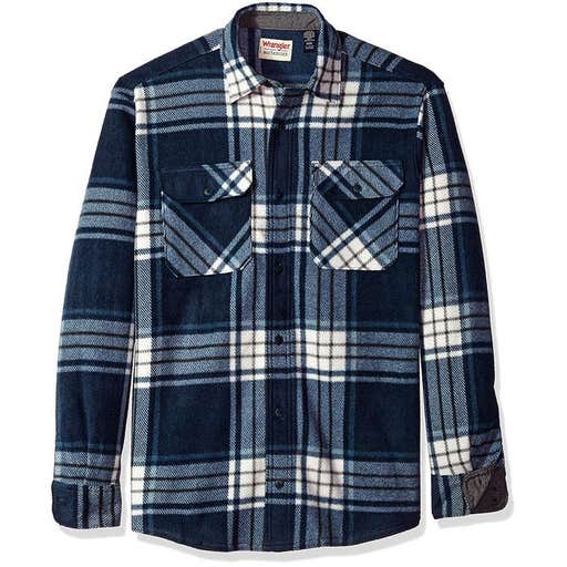 amazon.com, Wrangler Authentics Long Sleeve Fleece Shirt