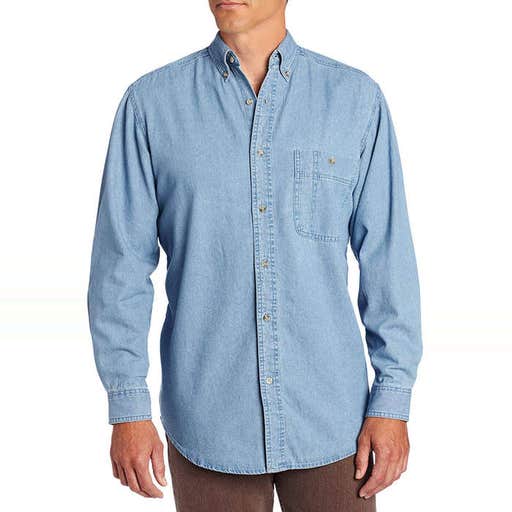 amazon.com, Wrangler Rugged Wear Basic One-Pocket Denim Shirt