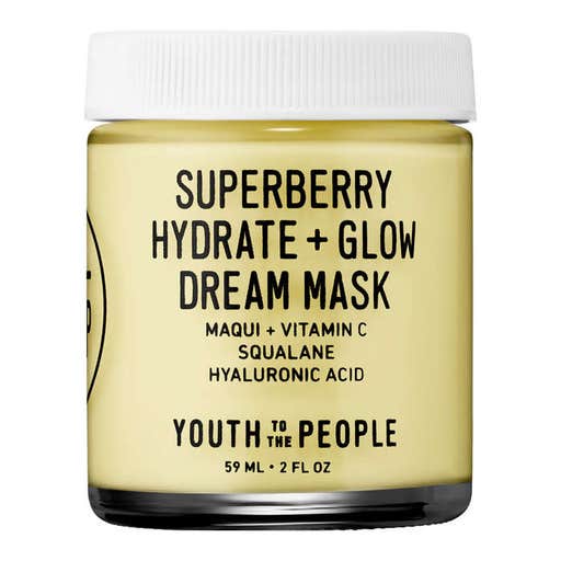 sephora.com, Youth To The People Superberry Hydrate + Glow Dream Mask With Vitamin C