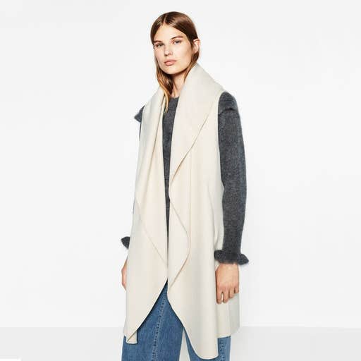 zara.com, Zara Draped Waistcoat
