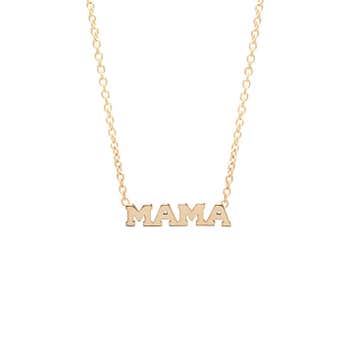 Zoe Chicco Itty Bitty Mama Pendant Necklace