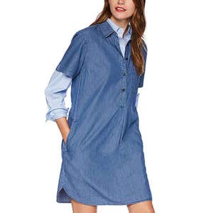 J.Crew Mercantile Short Sleeve Chambray Shirtdress