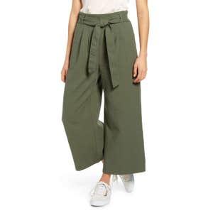 BP Paperbag Waist Double Cloth Pants