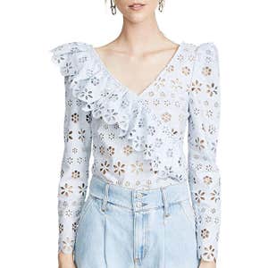 Self Portrait Frill Top