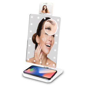 Vivitar HollywoodTech Mirror with Bluetooth Speakers and Qi Wireless Charging