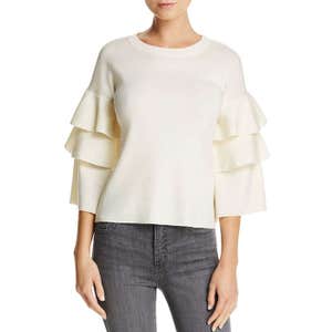 Aqua Tiered Sleeve Sweater