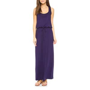 Three Dots Drawstring Maxi Tank Dress