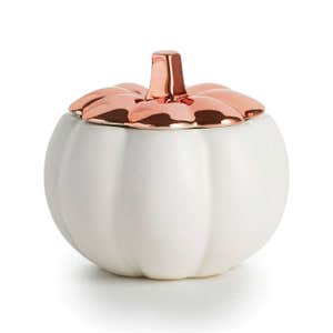 Illume Rustic Pumpkin Lidded Ceramic Candle