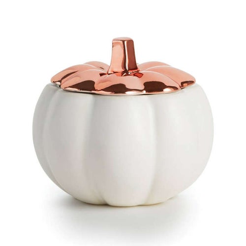 Illume Rustic Pumpkin Lidded Ceramic Candle