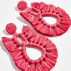 BaubleBar Celia Raffia Drop Earrings
