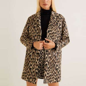 Unstructured Leopard Coat
