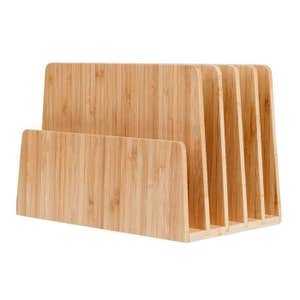 MobileVision Bamboo Desktop File Folder Organizer