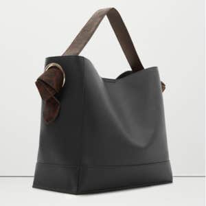Mango Women's Contrasting Hobo Bag