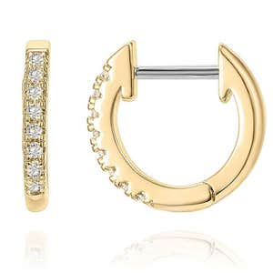 PAVOI 14K Gold Plated Huggie Earrings