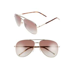 Marc Jacobs 59mm Gradient Polarized Aviator Sunglasses: Was $160, Now $80