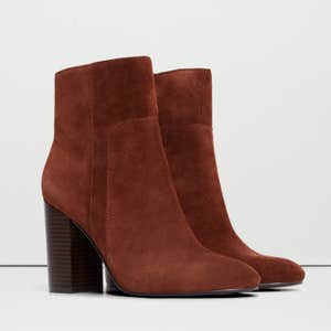 Mango Women's Heel Leather Ankle Boot