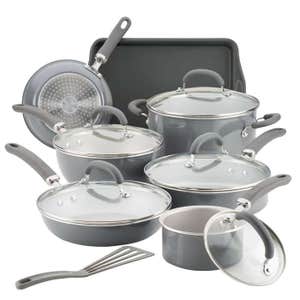 Rachael Ray Create Delicious Aluminum Nonstick 13-Pc. Cookware Set