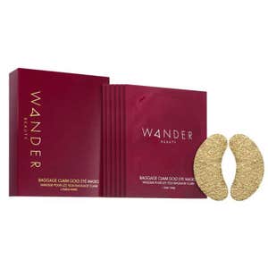 Wander Beauty Baggage Claim Gold Eye Masks